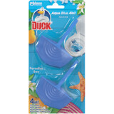 Duck 4 in 1 Aqua Blue Paradise Bay Toilet Freshener, 2 pcs