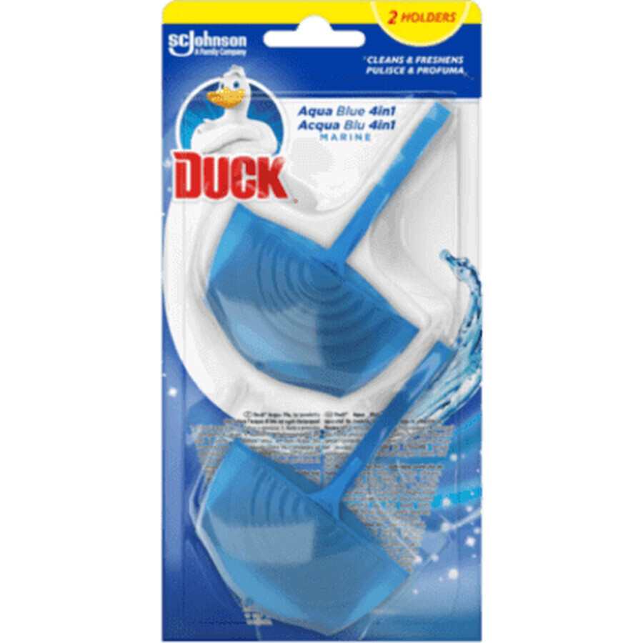 Deodorante per WC Duck 4 in 1Aqua Blue, 2 pz