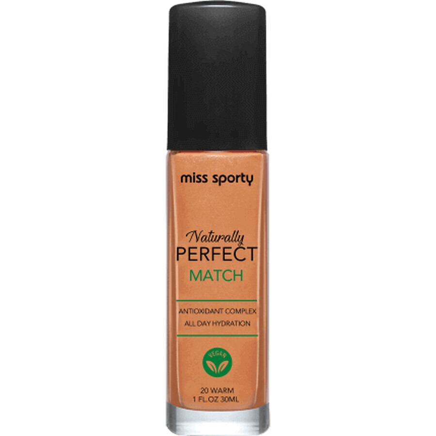 Miss Sporty Natuurlijk Perfect Match foundation 20 Warm, 1 pk