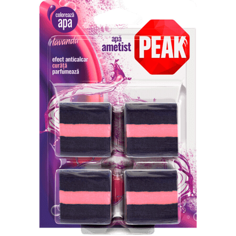 Deodorante per WC Peak Violet Lavender, 4 pz