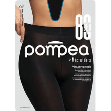 Pompea Dres microfibra donna 80 DEN nero 1/2, 1 pz