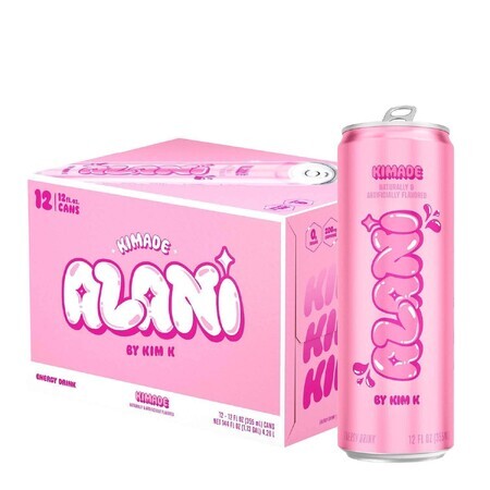 Alani NU Energy, Kimade Flavored Energizer - Kim Kardashian, 355 ml, GNC