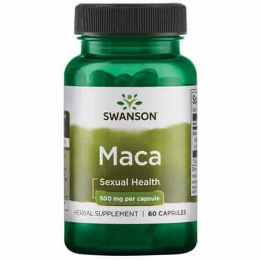 Maca root extract, 500 mg, 60 capsules, Swanson