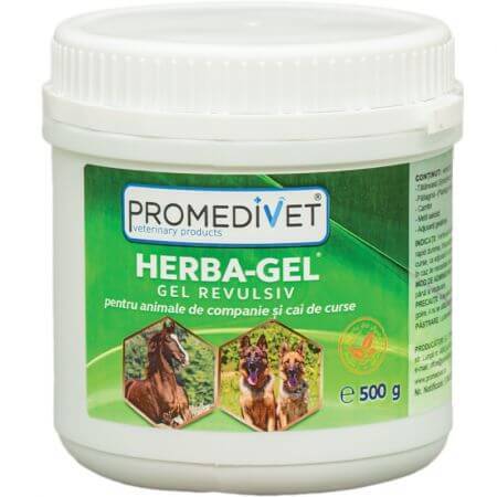 Gel revulsivo per cani e cavalli da corsa Herba-Gel, 500 g, Promedivet