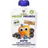 Apple, blueberry, blackberry and blackberry puree Eco, 100 g, Freche Freunde