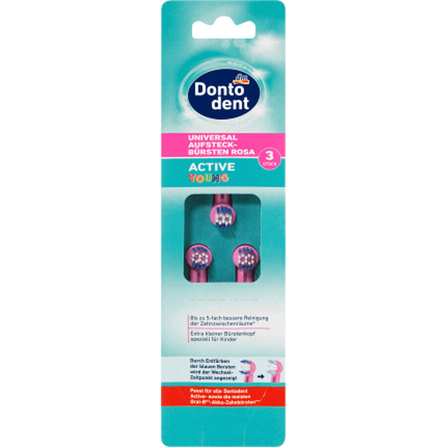 Dontodent Pennello Reserve Active Young Pink, 3 pz