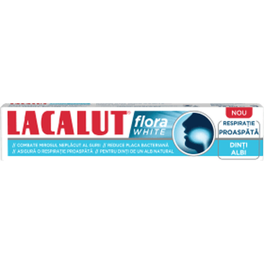 Lacalut Flora Dentífrico Blanqueador, 75 ml