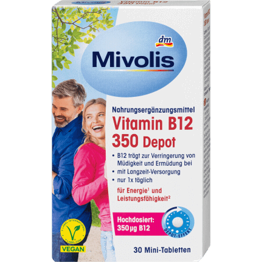 Mivolis Vitamin B12 350 Depot, 30 mini compresse