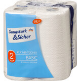 Saugstark & ​​​​Sicher Asciugapiatti 2 strati, 4 pz