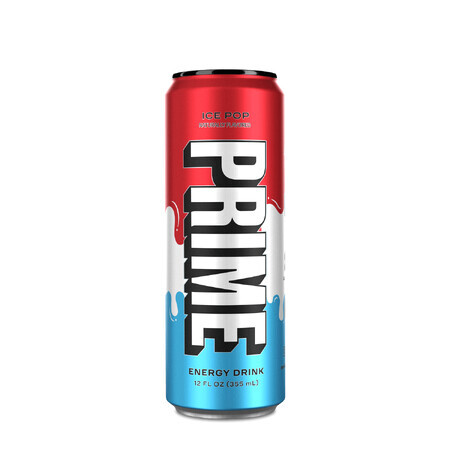 Prime Energy Drink, Energy and Rehydration Drink with Ice Pop Flavour, 355 ml, GNC