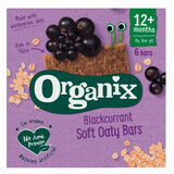 Organic whole oat bars with apples and blackcurrants, +12 months, 6 bars x 23 g, Organix