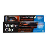 Charcoal Deep Stain Remover Sensitive Relief Activated Charcoal Toothpaste, 125 ml, White Glo