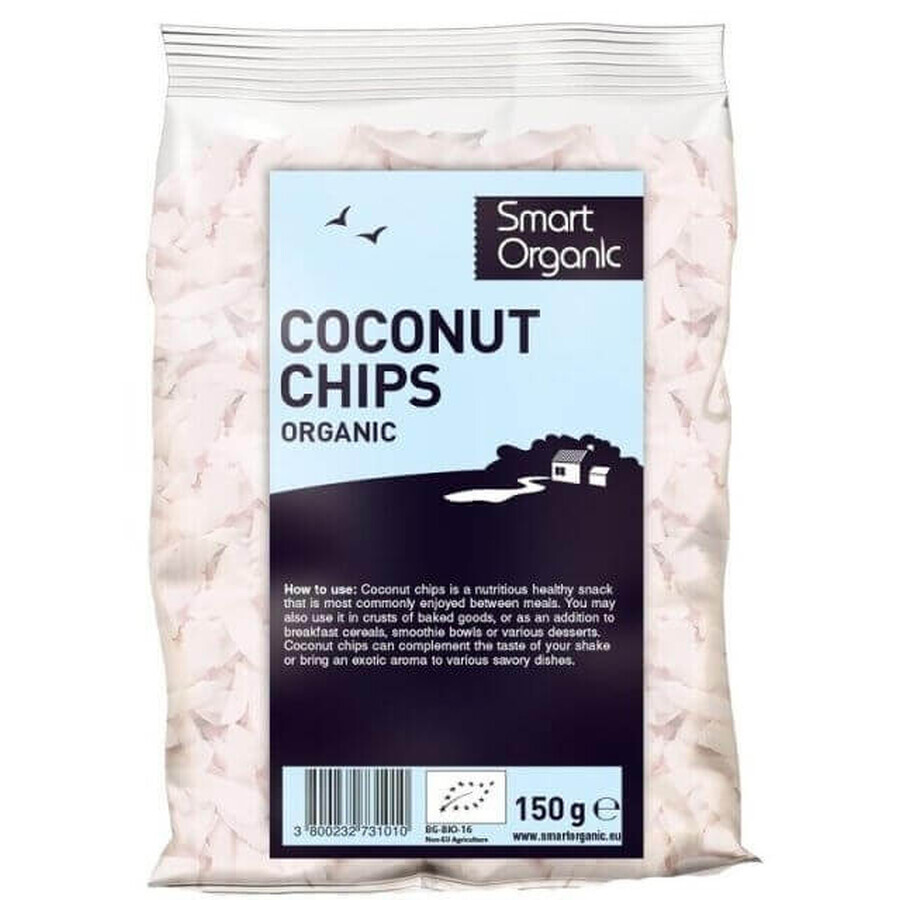 Raw coconut flakes, 150 g, Dragon Superfoods