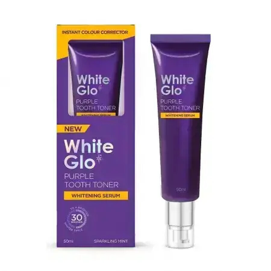 Tooth Whitening Serum Purple Tooth Toner, 50 ml, White Glo