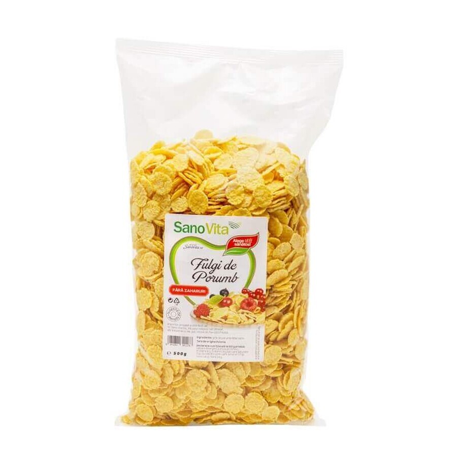 Copos de maíz sin azúcar, 500 g, Sanovita