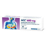 ACC, 600 mg, 20 effervescent tablets, Sandoz