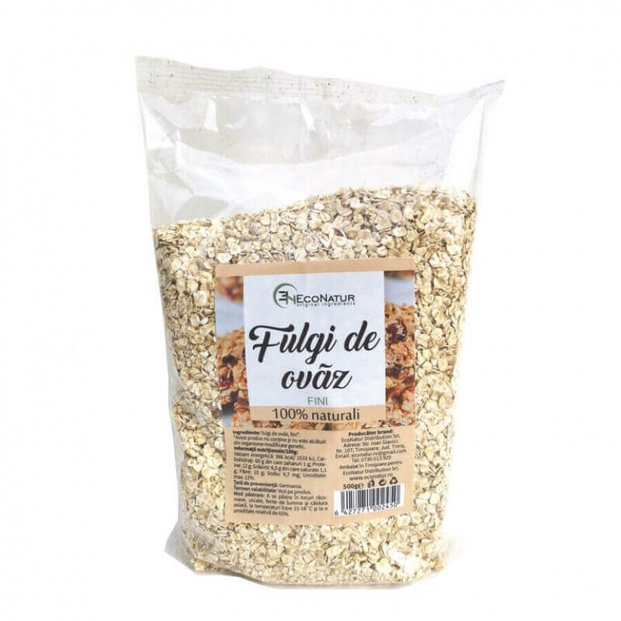 Fine oat flakes, 500 g, Econatur