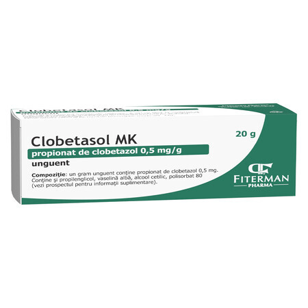 Clobetasol MK, 0,5 mg/g unguento, 20 g, Fiterman Pharma