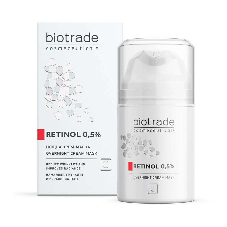 Maschera crema notte Retinolo 0,5%, 50 ml, Biotrade