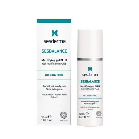 Gel opacizzante Plus, per pelli miste e grasse Sesbalance, 30 ml, Sesderma