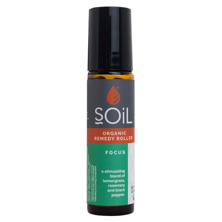 Roll-on con aceites esenciales Focus, 10 ml, SOiL