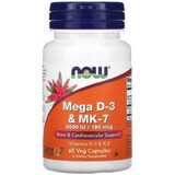 Mega D3 & MK-7 x 60cps, Now Foods