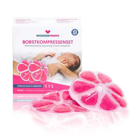 Cold - Warm soothing compresses 3 in 1 for breasts, 2 pcs, Wondermom