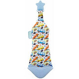 Cravatta per bambini con accessorio per la dentizione, blu, BabyJem