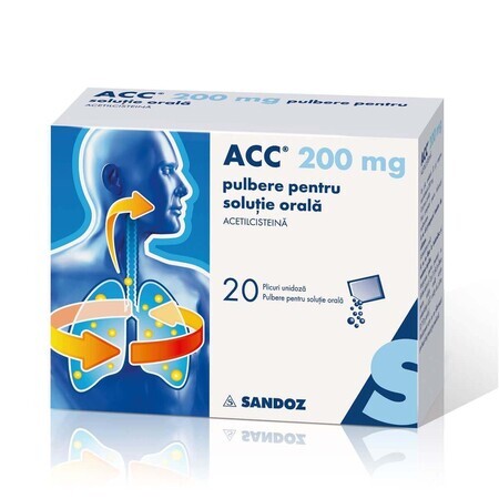 ACC 200 polvere, 20 bustine, Sandoz