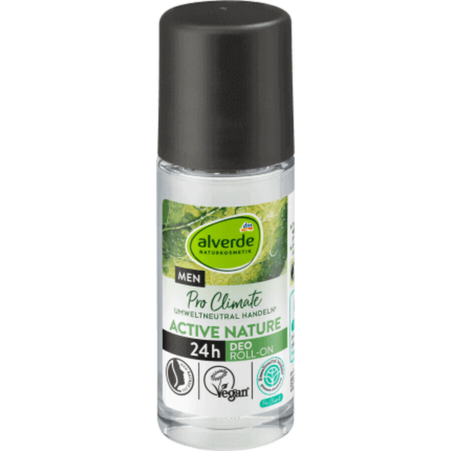 Alverde Naturkosmetik MEN ACTIVE NATURE deodorante roll-on, 50 ml