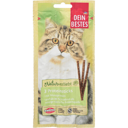 Dein Bestes Aanvullende proteïnesticks voor volwassen katten, 15 g