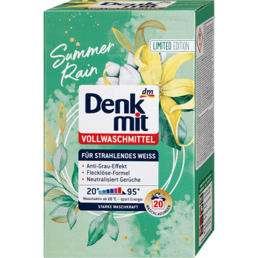 Denkmit Washing powder for white clothes summer rain 20 washes, 20 washes