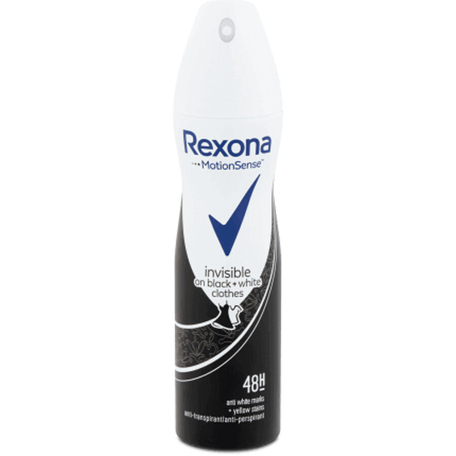 Rexona Deodorante spray invisibile bianco e nero, 150 ml