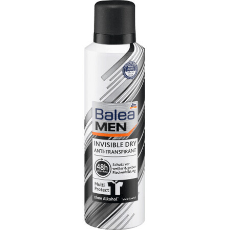 Balea MEN Deodorante Spray INVISIBILE SECCO, 200 ml