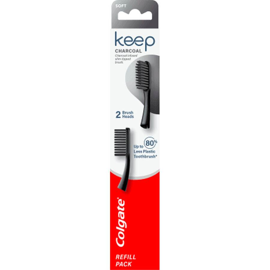 Ricariche per spazzolino Colgate Colgate Keep Slim Soft Charcoal, 6 g