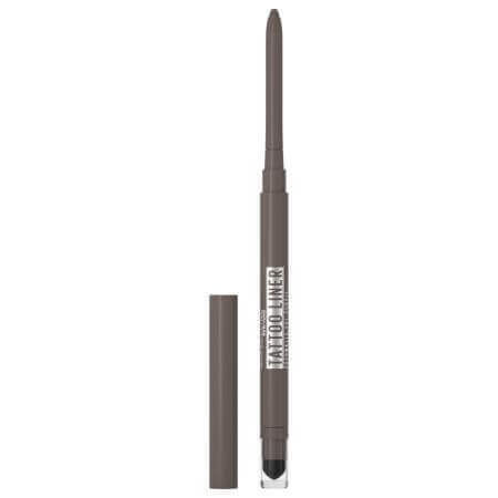 Lápiz de ojos mecánico automático Tattoo Liner, Gris moca, Maybelline