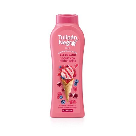 Yoghurt shower gel with red berries, 650ml, Tulip