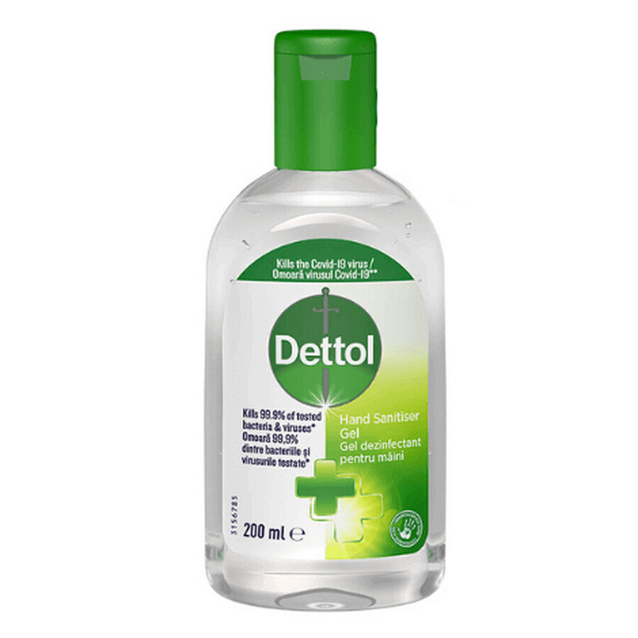 Gel disinfettante mani antibatterico, 200 ml, Dettol