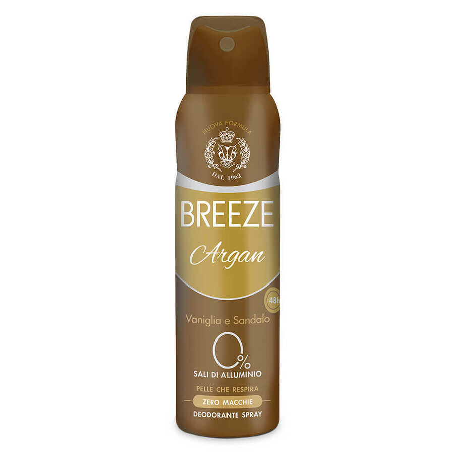 Deodorante spray con olio di argan, 150 ml, Breeze