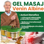 Warming massage gel with bee venom mimetic Puterea Albine, 275 ml, Praemium