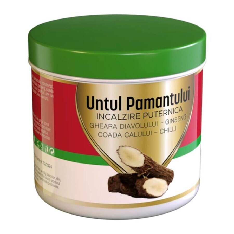 Gel da massaggio riscaldante potente Untul Pământului, 275 ml, Praemium