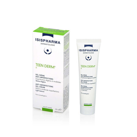 IsisPharma Teen Derm K Crema para pieles acneicas, 30 ml