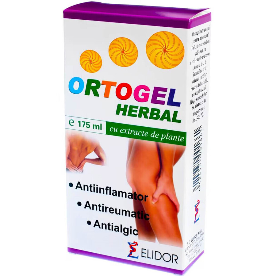 Herbal extract gel - Ortogel Herbal, 175 ml, Elidor