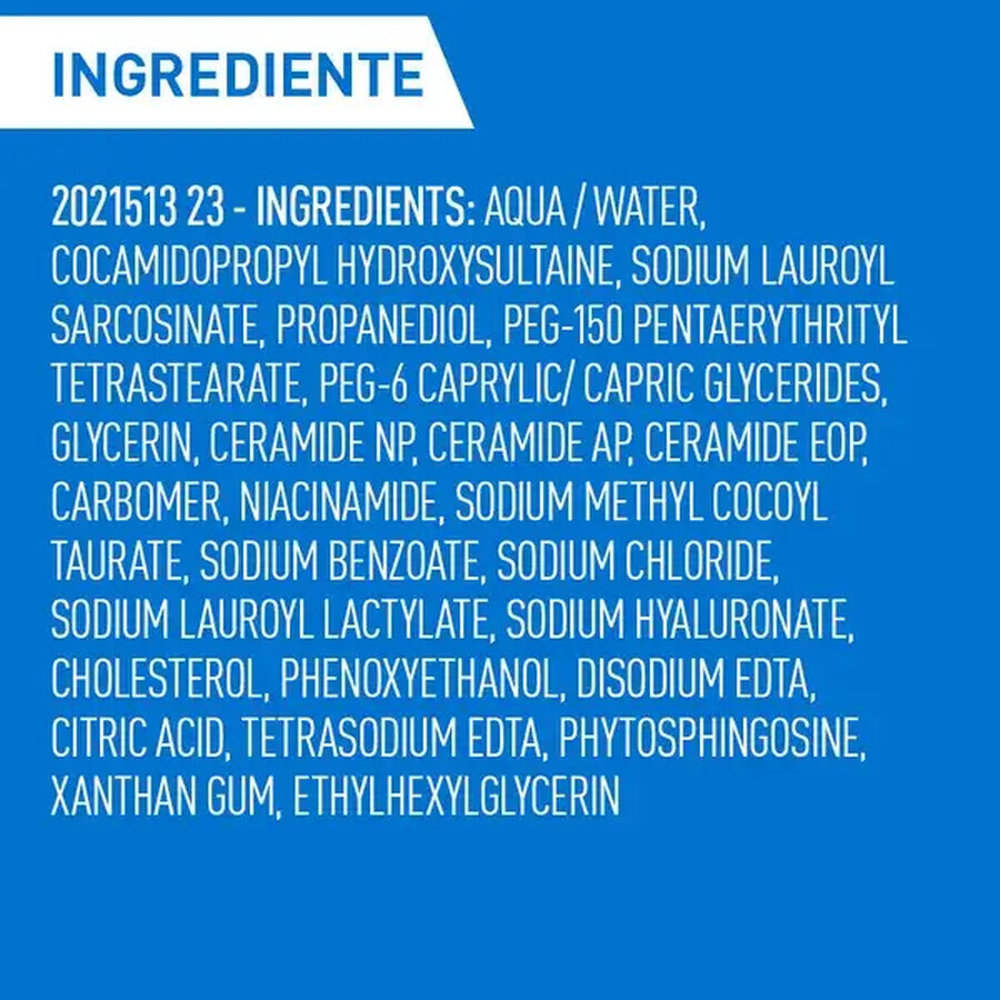 Schäumendes Reinigungsgel für normal-ölige Haut, 1000 ml, CeraVe