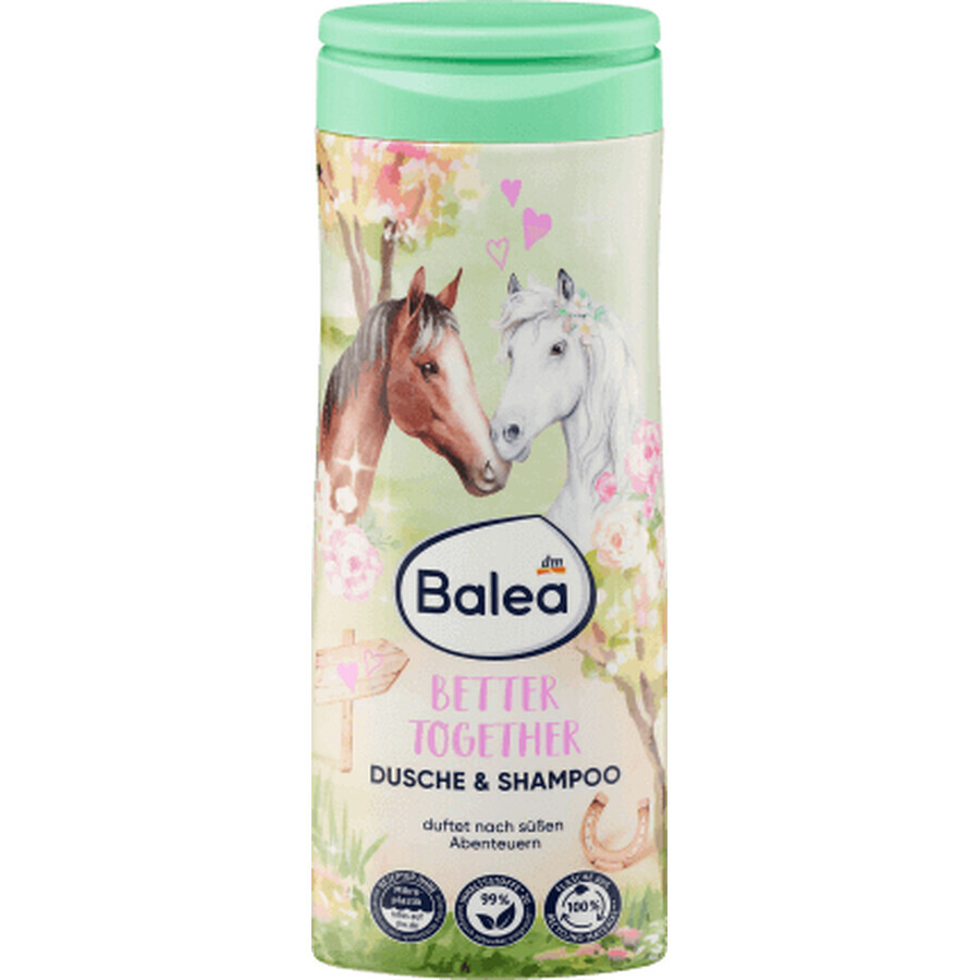 Balea Better Together Duschgel und Shampoo, 300 ml