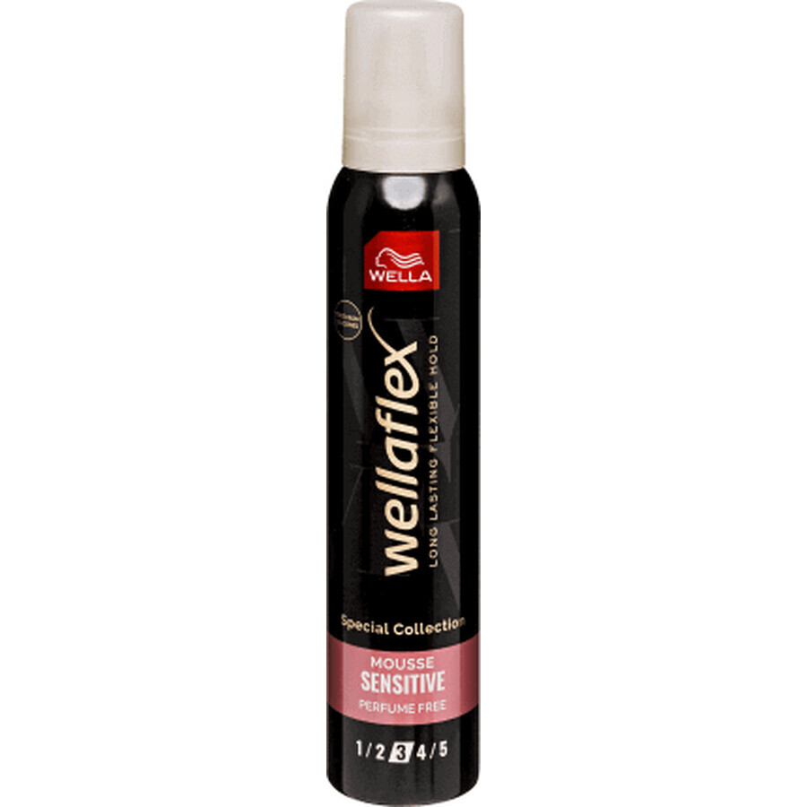 Schiuma per capelli Wellaflex Sensitive, 250 ml