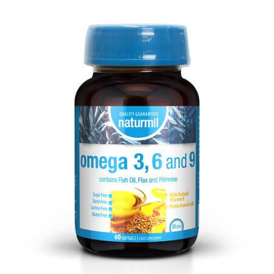 Omega 3-6-9, 60 capsule molli, Naturmil