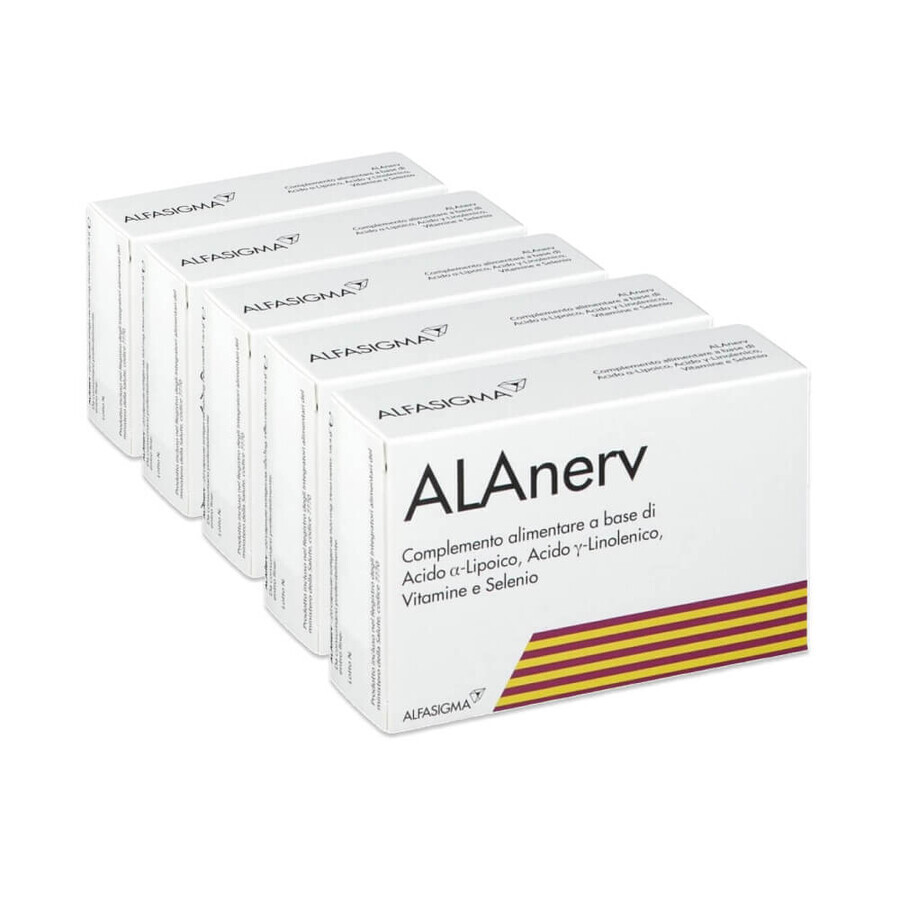 Confezione ALAnerv, 100 (5 x 20) capsule softgel, Alfasigma