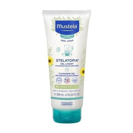 Mustela Stelatopia - Gel Detergente Pelle Atopica Bambini, 200ml