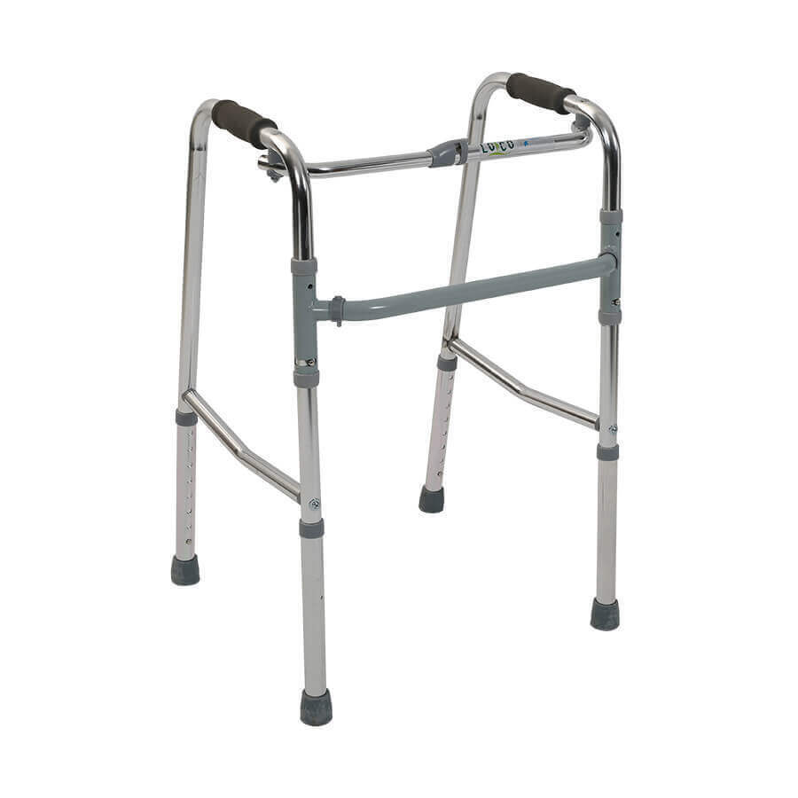 Folding walking frame, height adjustable and stepper function PR-440, 1 piece, Biogenetix